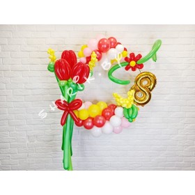 Шары к 8 марта