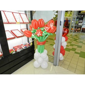 Букет из шаров 9 тюльпанов