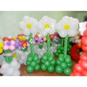 Цветок из шаров высота 1,5м